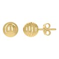 thumbnail image 1 of 14k Yellow Gold Womens 8mm Ball Stud Earrings, 1 of 1
