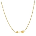 thumbnail image 1 of 14k Yellow Gold Womens Arrow Fashion Necklace 17.5 Inch Pendant Necklace for Women - 1.7 Grams, 1 of 2
