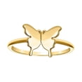 thumbnail image 1 of 14k Yellow Gold Womens Butterfly Angel Wings Ring 8.7x1.2mm Wide Ring for Women - 1.5 Grams, 1 of 2