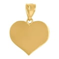 thumbnail image 1 of 14k Yellow Gold Womens Love Heart Polished Pendant Necklace Charm 19.5x16.7mm Wide Pendant for Women, 1 of 2