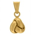 thumbnail image 1 of 14k Yellow Gold Womens Polished Finish Love Knot Charm Pendant Necklace 18.5x9.3mm Wide Pendant for Women, 1 of 2