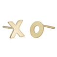 thumbnail image 1 of KoolJewelry 14k Yellow Gold Xo Hugs and Kisses Stud Earrings, 1 of 6