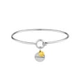 thumbnail image 1 of 14k Yellow Gold and 925 Sterling Silver 14kt Grandma Disk Love Heart Coil Bangle Bracelet Cuff Bracelet for Women, 1 of 2