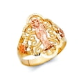 thumbnail image 1 of 14k Yellow Gold and White Gold Fancy Ring Size 7 Ring for Women - 2.8 Grams, 1 of 2
