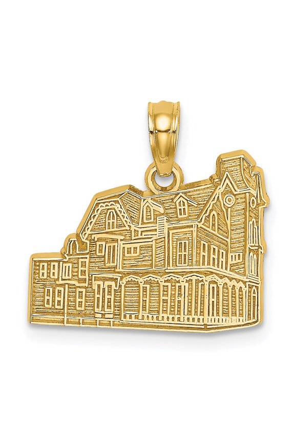 14k Yellow Gold the Abby - Cape May, NJ Charm Pendant Fine Jewelry For Women Gifts For Her