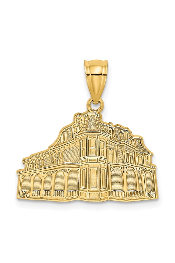 14k Yellow Gold the Queen Victoria - Cape May, NJ Charm Pendant Fine Jewelry For Women Gifts For Her