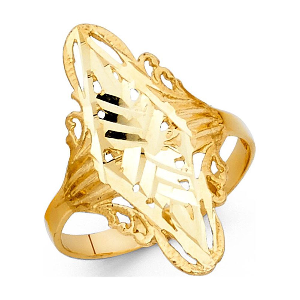 Solid 14k Yellow Gold 24mm Diamond-Cut Cross Ash Holder Heart Locket Pendant - 24mm x 25mm