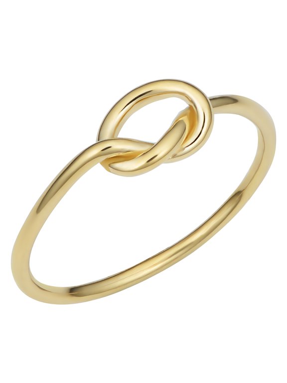 KoolJewelry 14k Yellow, White or Rose Gold Love Knot Ring (size 5, 6, 7, 8 or 9)