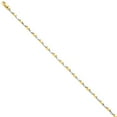 thumbnail image 1 of 14k Yellow and White Gold Two-tone 2.25mm Fancy Link Chain Length 7 Inch, 1 of 6