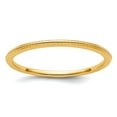 thumbnail image 1 of 14k Solid Yellow Gold 1.2mm Bead Charm Stackable Band Ring Size 4.5 Stackable Ring for Women and Men, 1 of 2