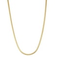 thumbnail image 1 of 14k gold plated Sterling silver Men's 20" snake chain necklace, 1 of 1