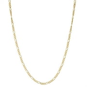 JORDAN BLUE NYC 14k gold plated silver children's figaro chain necklace