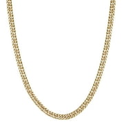 JORDAN BLUE NYC 14k gold plated silver men's 20" double curb chain necklace