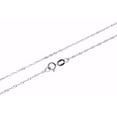 thumbnail image 1 of 14k solid white gold 1mm singapore chain necklace 18", 1 of 4
