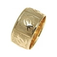 thumbnail image 1 of 14k solid yellow gold 10mm custom made Hawaiian honu turtle personalized ring size 7, 1 of 5