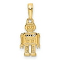 thumbnail image 1 of 14k and White Rhodium Diamond-cut Robot Pendant, 1 of 4