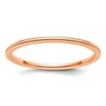 thumbnail image 1 of 14kr 1.2mm Milgrain Stackable Band Ring Size 9.5 Stackable Ring for Women and Men - 1.1 Grams, 1 of 2