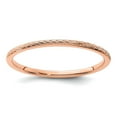 thumbnail image 1 of 14kr 1.2mm Twisted Wire Pattern Stackable Band Ring Size 9.5 Stackable Ring for Women and Men, 1 of 2