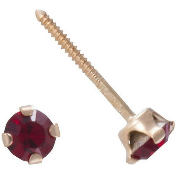 Brilliance Women's 14kt Gold Ball Stud Earrings, 3mm