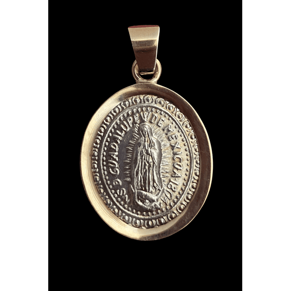 14kt Gold Virgen de Guadalupe Small Medal