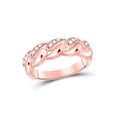 thumbnail image 1 of 14kt Rose Gold Womens Round Diamond Fashion Ring 1/6 Cttw, 1 of 4