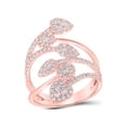 thumbnail image 1 of 14kt Rose Gold Womens Round Diamond Fashion Ring 1 Cttw, 1 of 4