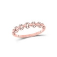 thumbnail image 1 of 14kt Rose Gold Womens Round Diamond Stackable Band Ring 1/6 Cttw, 1 of 1