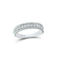 thumbnail image 1 of 14kt Two-tone Gold Womens Round Diamond Anniversary Ring 1/2 Cttw, 1 of 1