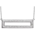 thumbnail image 1 of 14kt White 3/8 CTW Diamond Rectangle 16-18" Necklace in 14k White Gold, 1 of 1