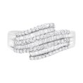 thumbnail image 1 of 14kt White Gold 1 Carat TDW Diamond Modern Band Ring (H-I,SI1-SI2), 1 of 7