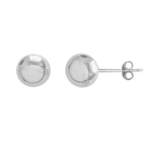 14kt White Gold 4mm Shiny Ball Post Stud Earring