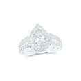 thumbnail image 1 of 14kt White Gold Pear Diamond Halo Bridal Wedding Engagement Ring 2 Cttw, 1 of 1