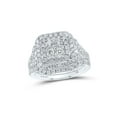 thumbnail image 1 of 14kt White Gold Round Diamond Bridal Wedding Ring Band Set 1-1/4 Cttw, 1 of 5