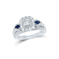 thumbnail image 1 of 14kt White Gold Round Diamond Bridal Wedding Ring Band Set 7/8 Cttw, 1 of 4