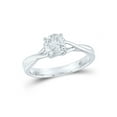 thumbnail image 1 of 14kt White Gold Round Diamond Solitaire Bridal Wedding Engagement Ring 1 Cttw, 1 of 4