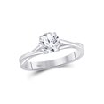 thumbnail image 1 of 14kt White Gold Round Diamond Solitaire Bridal Wedding Engagement Ring 3/4 Cttw, 1 of 1