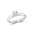 thumbnail image 1 of 14kt White Gold Round Diamond Solitaire Bridal Wedding Engagement Ring 3/4 Cttw, 1 of 1