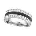 thumbnail image 1 of 14kt White Gold Womens Round Diamond Baraka Wedding Band 1.00 Cttw, 1 of 1