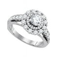 thumbnail image 1 of 14kt White Gold Womens Round Diamond Solitaire Bridal Wedding Engagement Ring 1-3/4 Cttw, 1 of 1