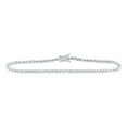 thumbnail image 1 of 14kt White Gold Womens Round Diamond Tennis Bracelet 3 Cttw, 1 of 1