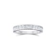 thumbnail image 1 of 14kt White Gold Womens Round Diamond Wedding Band 1/2 Cttw, 1 of 4