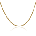 thumbnail image 1 of 14K Solid Yellow Gold 1.3mm Franco Link Chain Necklace, 1 of 4