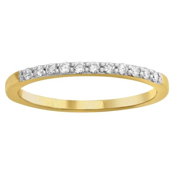 14kt Yellow Gold 1/6ct. Diamonds Anniversary Wedding Band Ring
