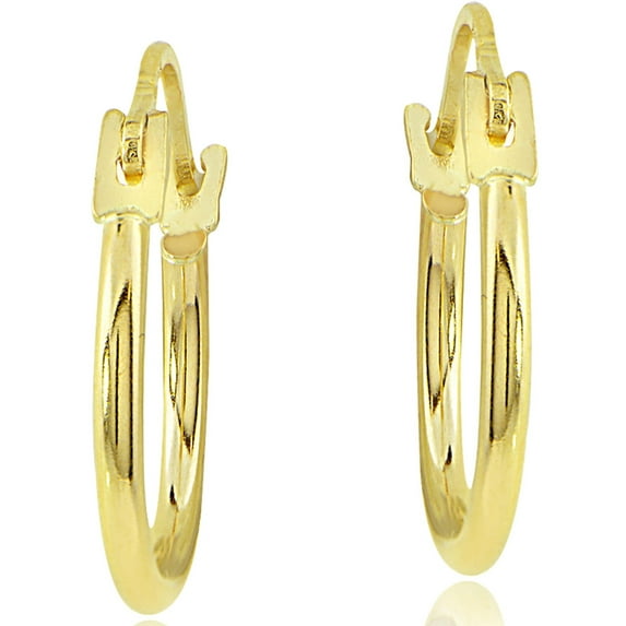 14kt Yellow Gold 12mm Hoop Earrings