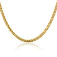 thumbnail image 1 of 14K Solid Yellow Gold 4.3mm Miami Cuban Curb Link Chain Necklace, 1 of 4