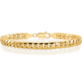 thumbnail image 1 of 14K Solid Yellow Gold 5.5mm Miami Cuban Curb Link Chain Bracelet, 1 of 5