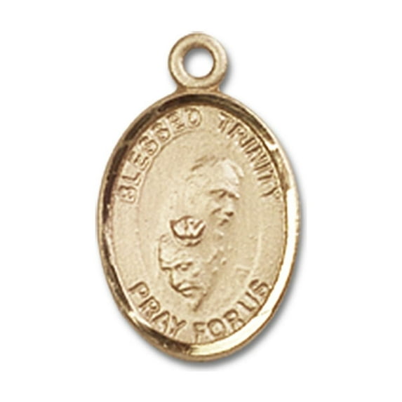 14kt Yellow Gold Blessed Trinity Medal 1/2 x 1/4 inches