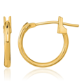 thumbnail image 1 of 14K Solid Yellow Gold Huggie Mini Hoop Earrings, 1 of 4