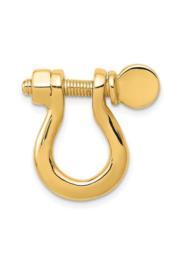 14kt Yellow Gold Large Shackle Link Pendant Charm Necklace Skull Dagger Dragon Fine Jewelry Ideal Gifts For Women Gift Set From Heart