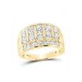 thumbnail image 1 of 14kt Yellow Gold Mens Round Diamond Channel-set Band Ring 3 Cttw, 1 of 1
